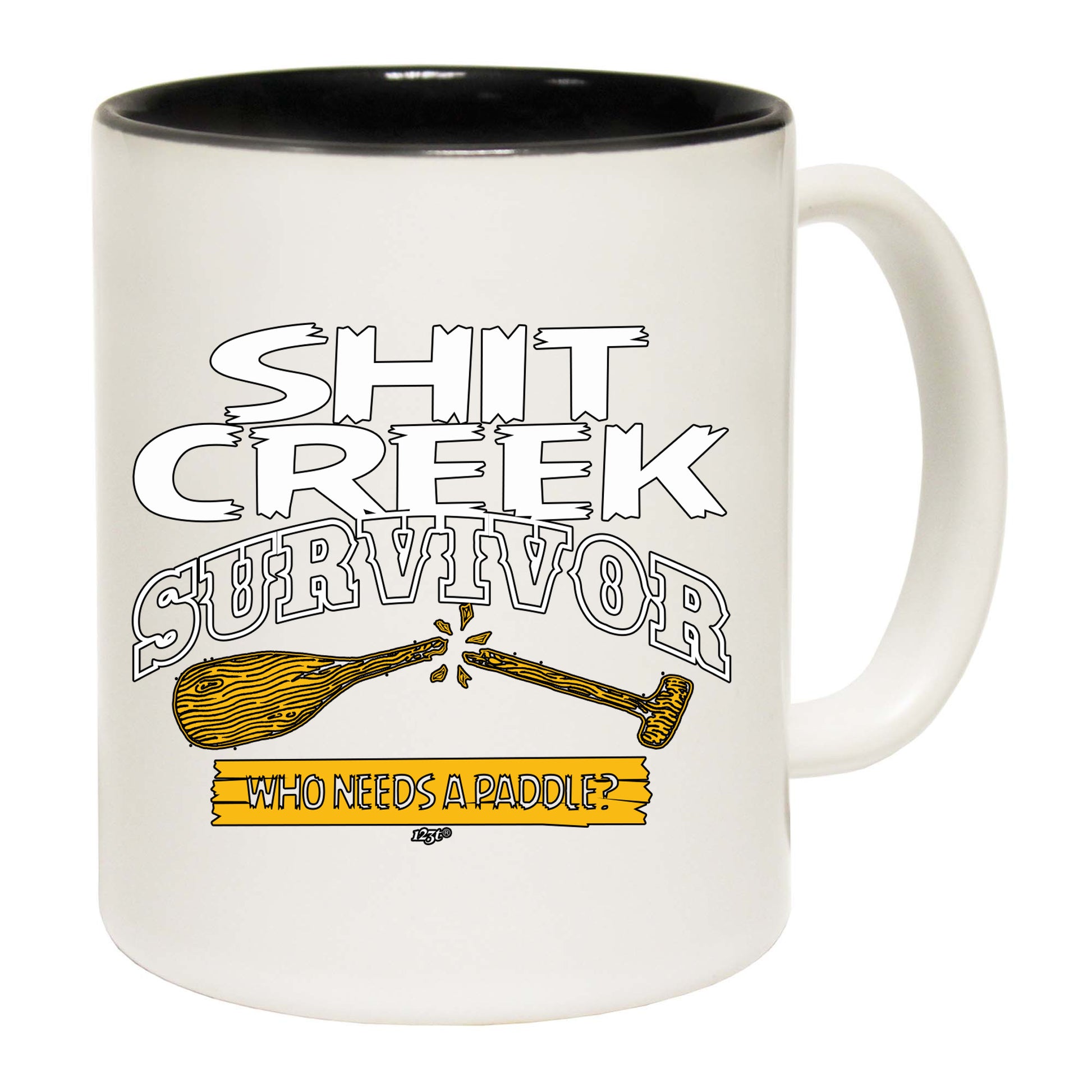 Creek Survivor Who Needs A Paddle - Funny Coffee Mug