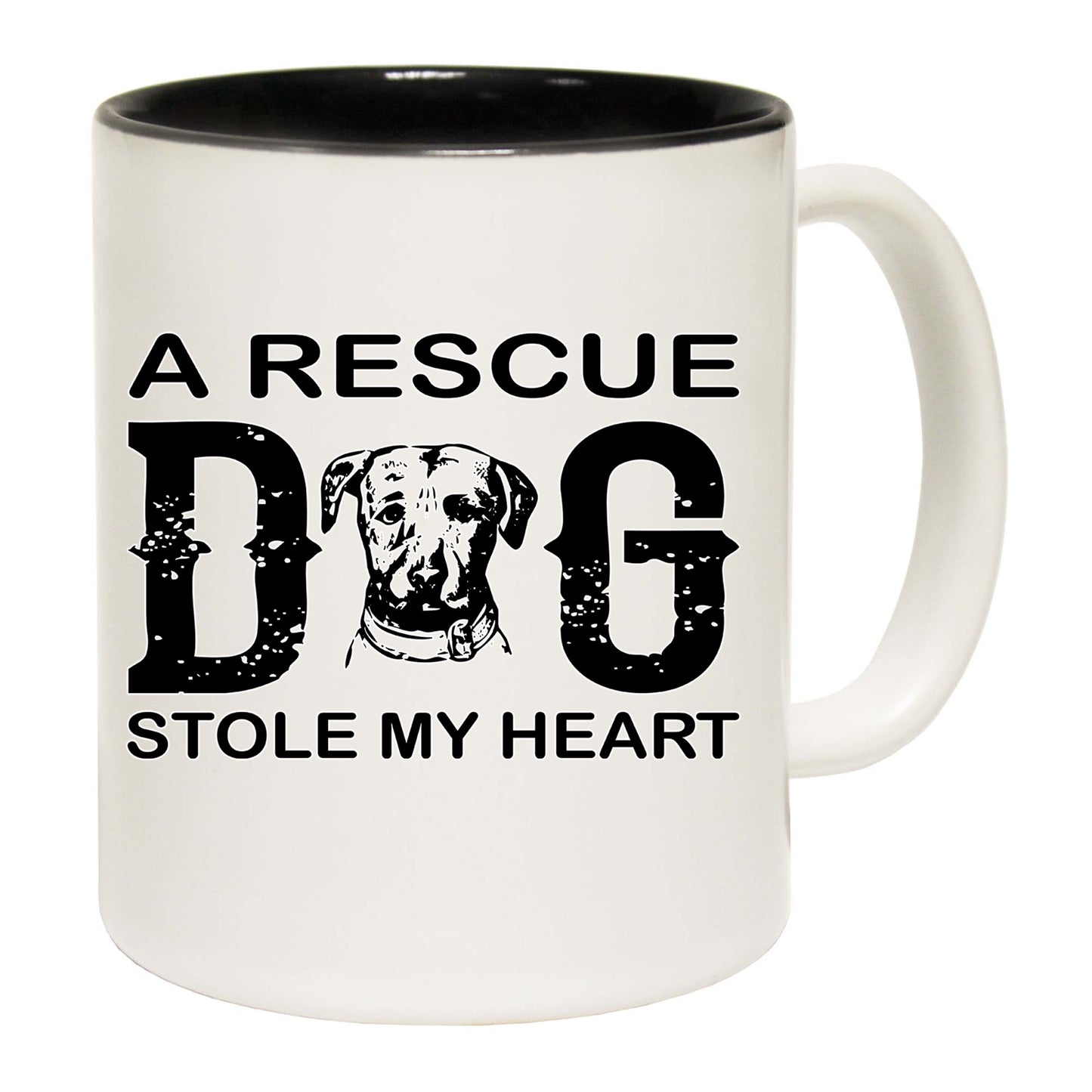 A Rescue Dog Stole My Heart - Funny Coffee Mug