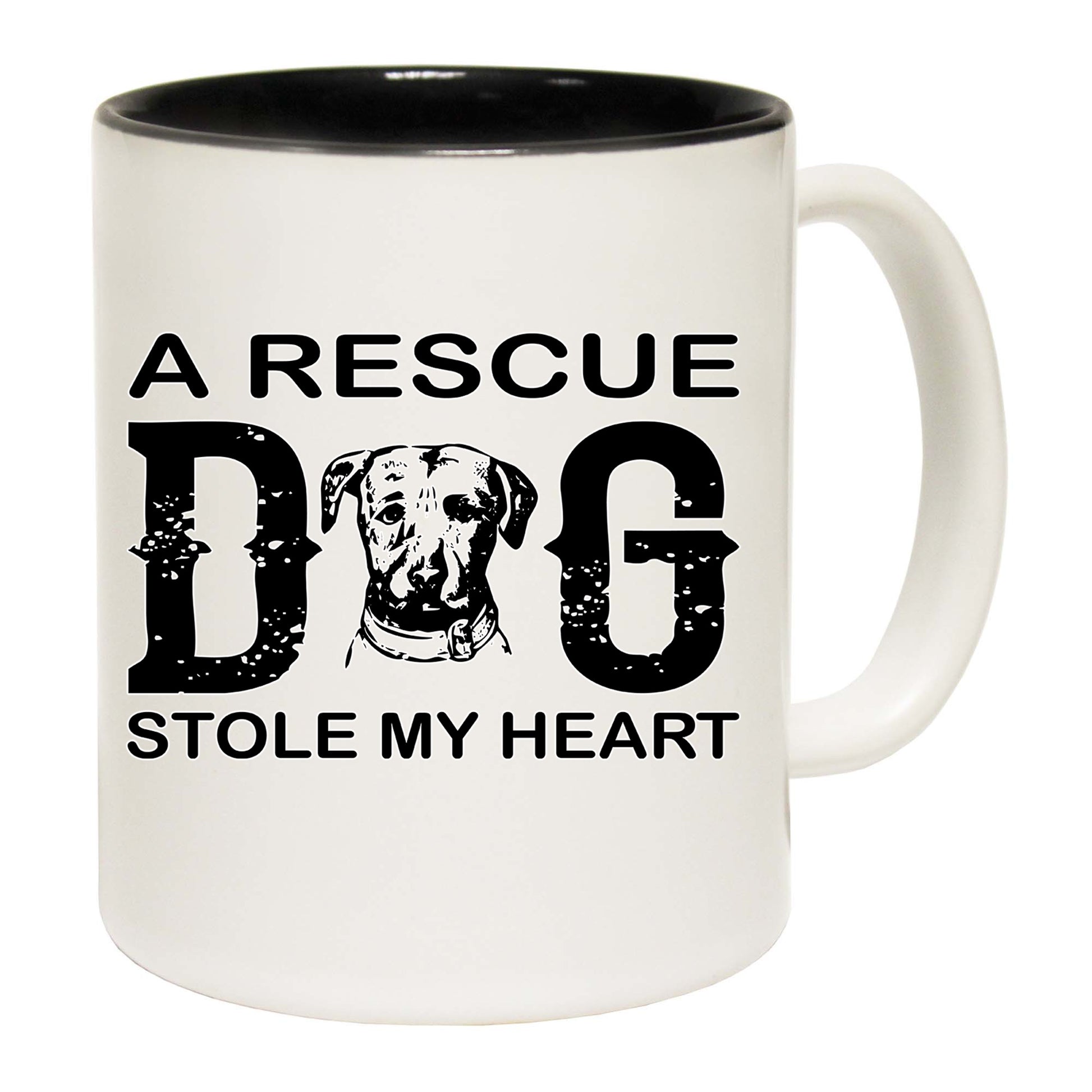 A Rescue Dog Stole My Heart - Funny Coffee Mug