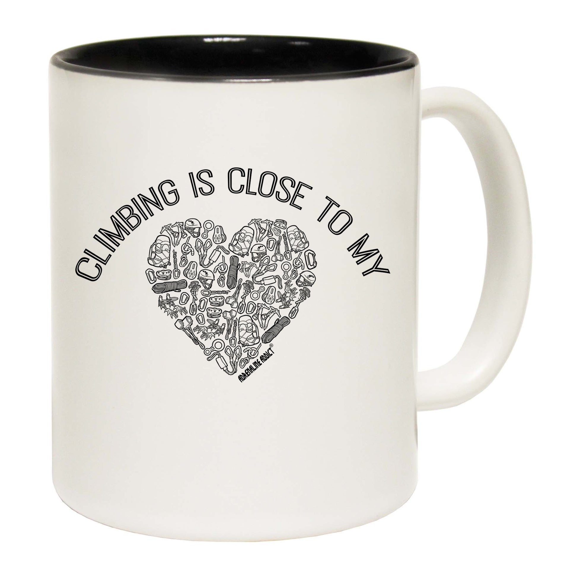 Aa Climbing Is Close To My Heart - Funny Coffee Mug