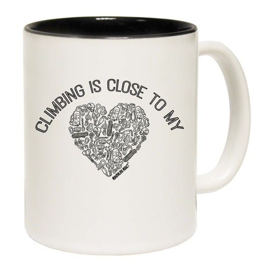 Aa Climbing Is Close To My Heart - Funny Coffee Mug