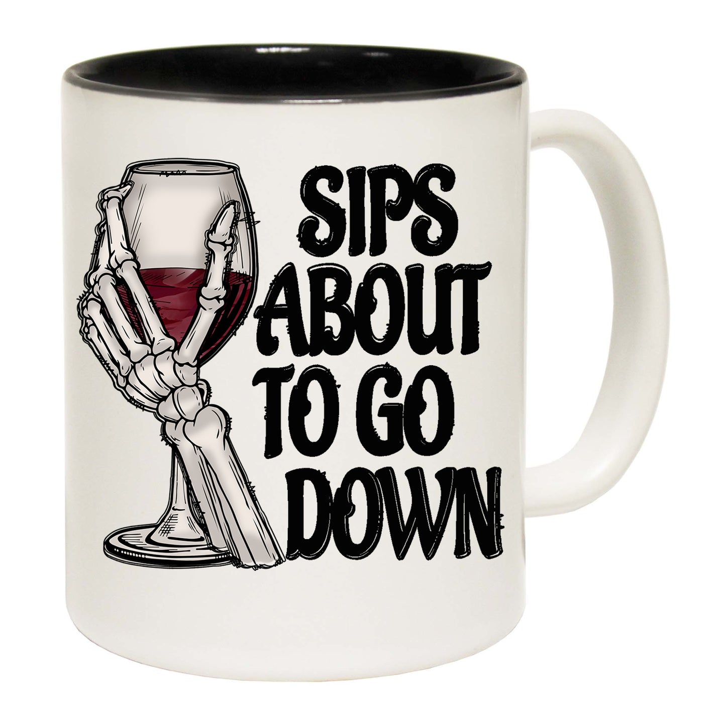 Sips About To Go Down Wind Drinking Alcohol - Funny Coffee Mug