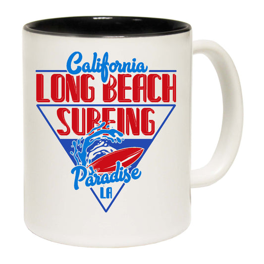 California Long Beach Surfing Paradise - Funny Coffee Mug