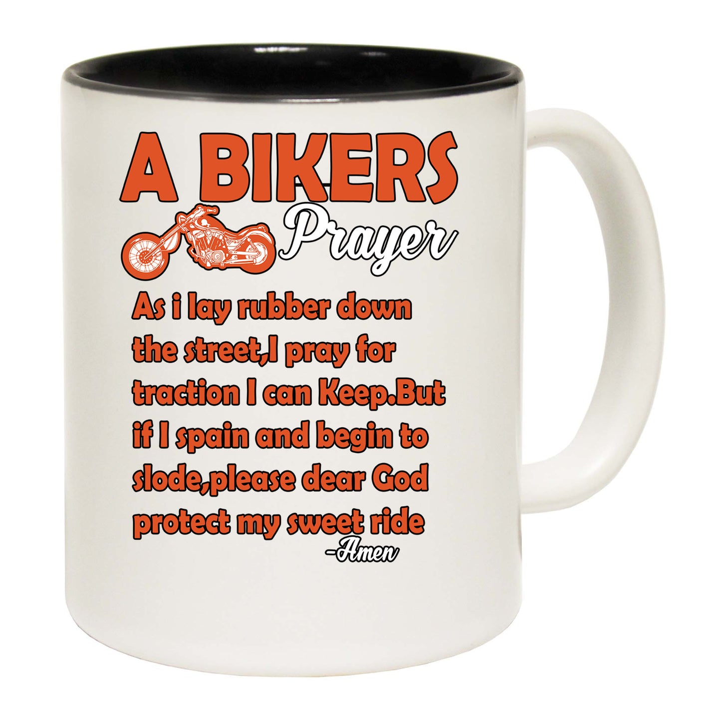 A Bikers Prayer Motorbike Motorcycle - Funny Coffee Mug