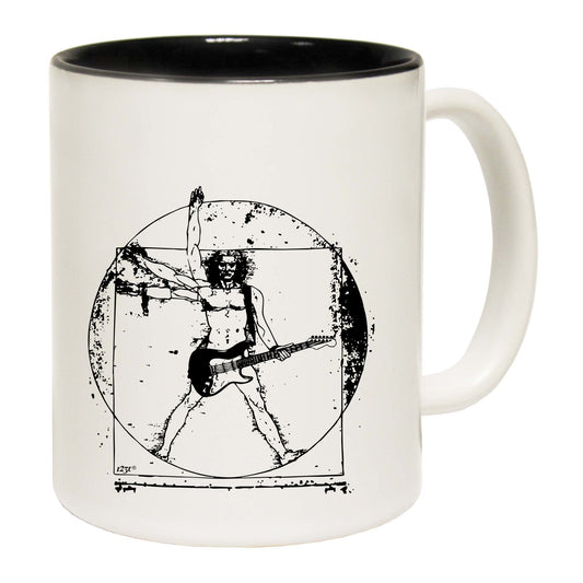 Leonardo Guitar Music White - Funny Coffee Mug