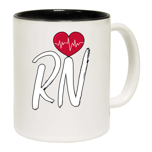 Rn Nurse Heart Nursing - Funny Coffee Mug