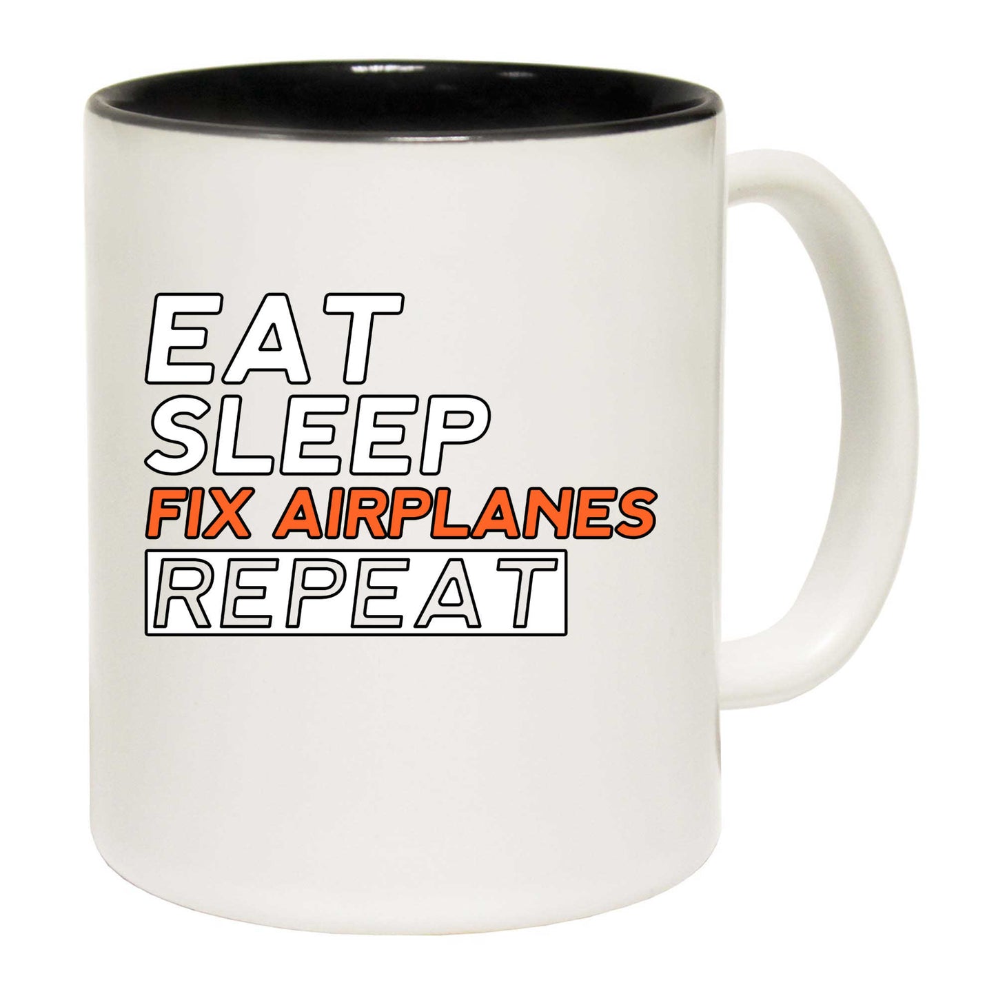 Aircraft Mechanic Eat Sleep Fix Airplanes - Funny Coffee Mug