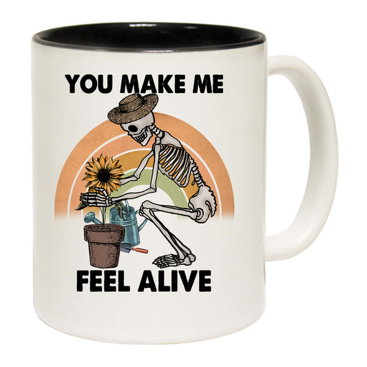 Sunflower Gardening You Make Me Feel Alive - Funny Coffee Mug