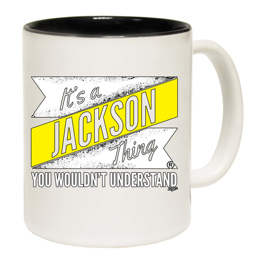 Jackson V2 Surname Thing - Funny Coffee Mug