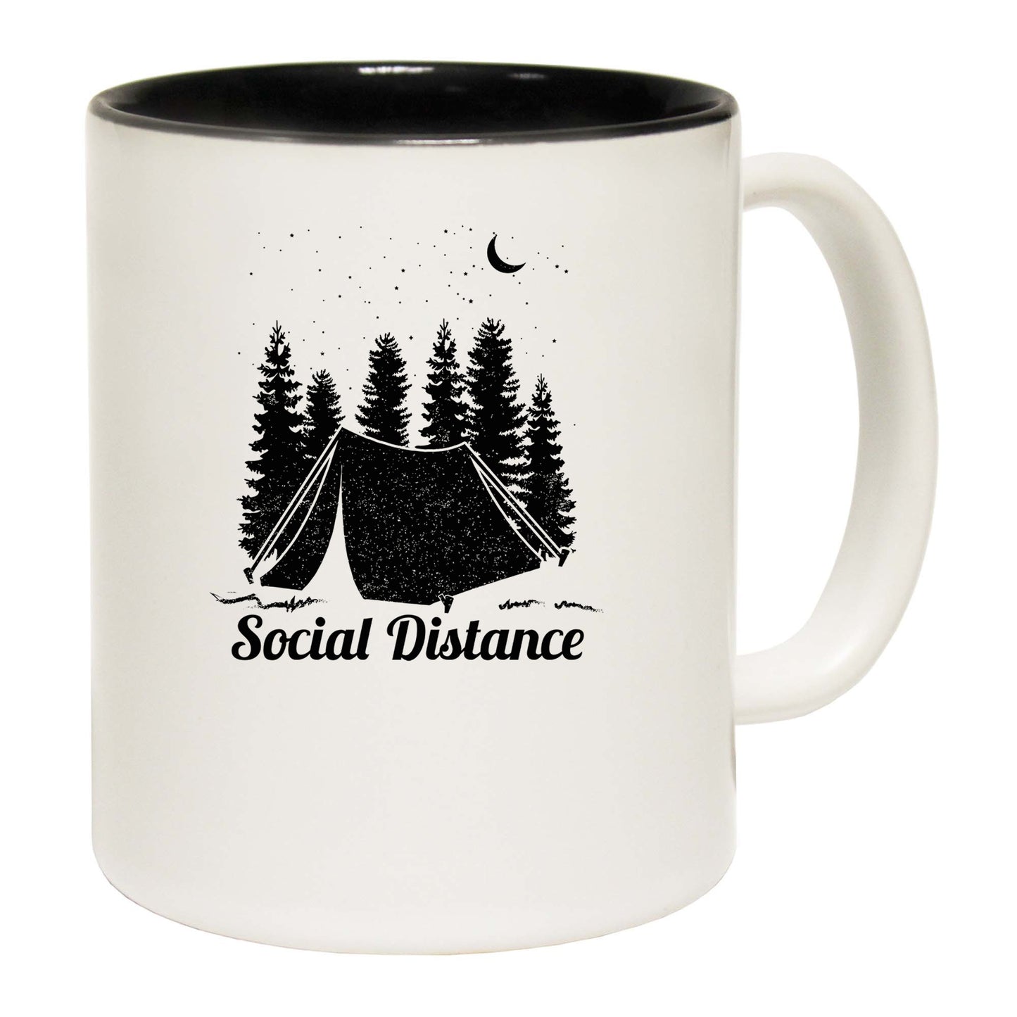 Social Distancing Tent Camping - Funny Coffee Mug