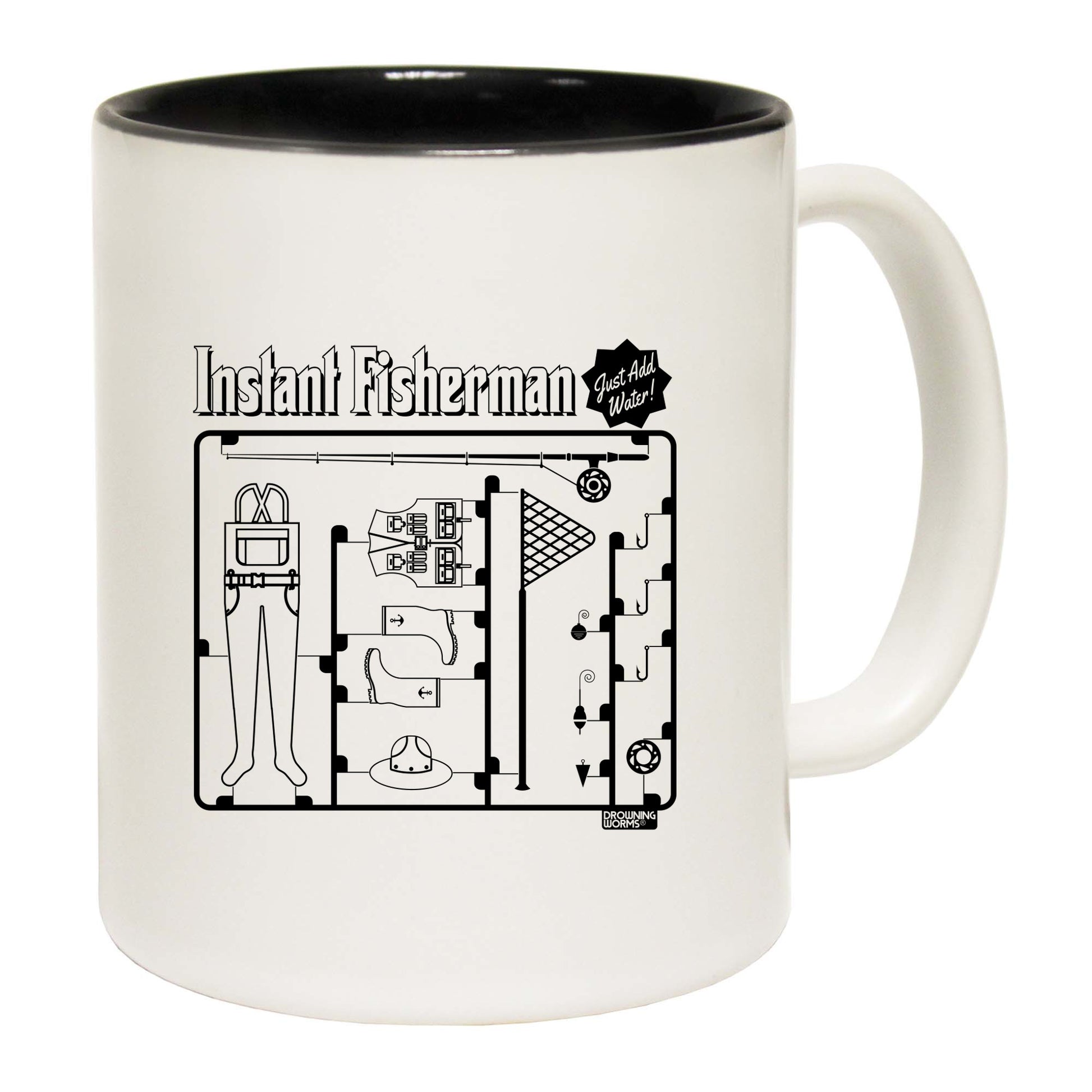 Dw Instant Fisherman - Funny Coffee Mug