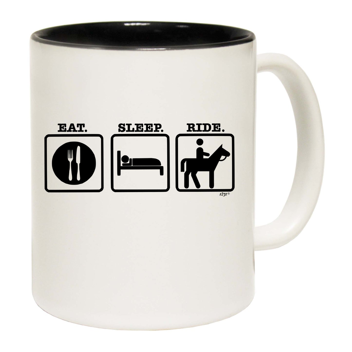 Eat Sleep Ride Horse - Funny Coffee Mug