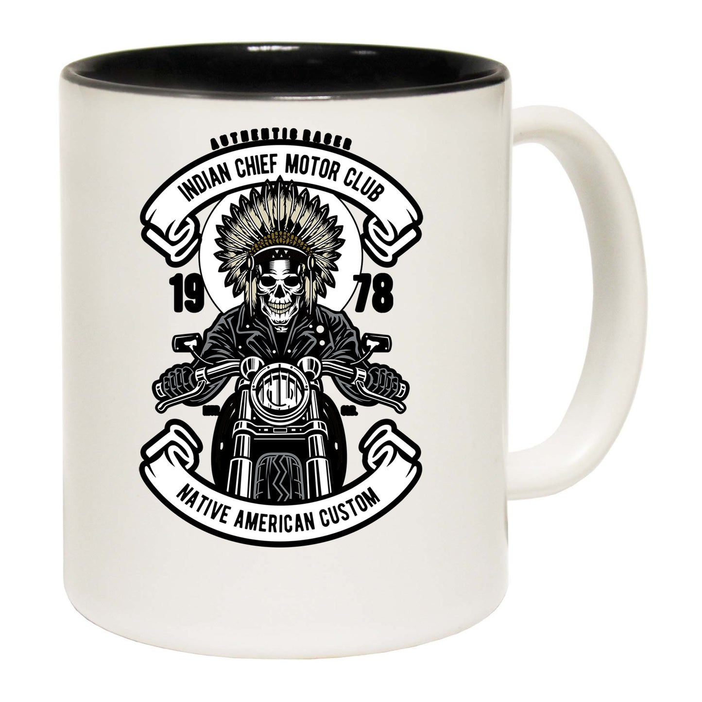 Indian Chief Biker Motorcycle Motorbike - Funny Coffee Mug