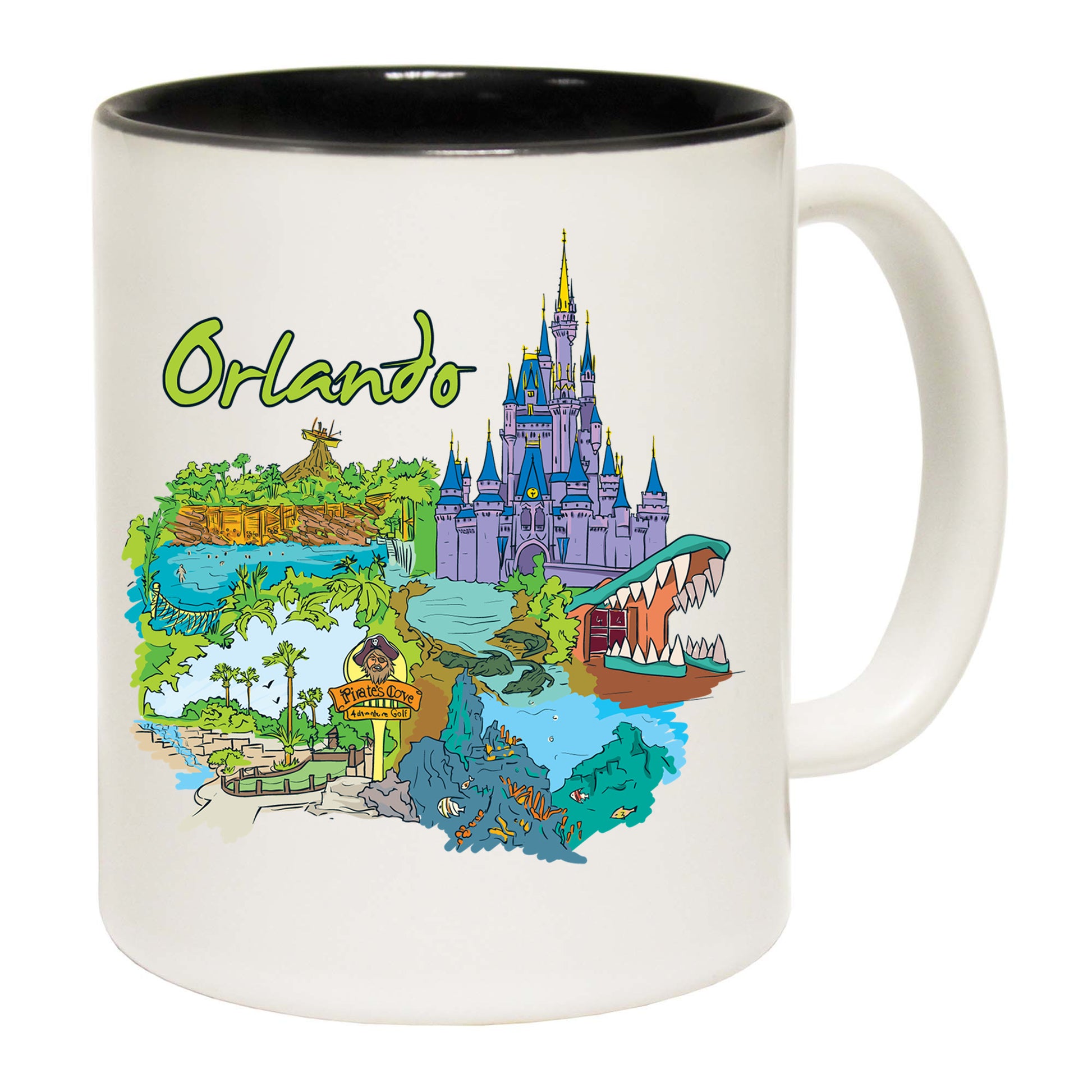 Orlando Florida Usa Country Flag Destination - Funny Coffee Mug