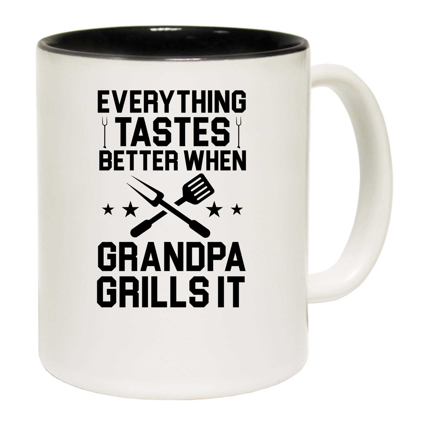 Everything Tastes Better Grills Grandpa Barbecue - Funny Coffee Mug