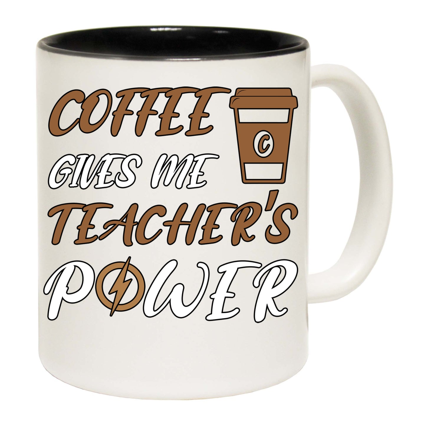 Coffee Gives Me Teacher Power - Funny Coffee Mug