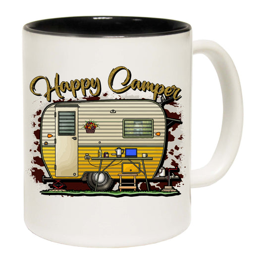 Happy Camper Small Caravan - Funny Coffee Mug