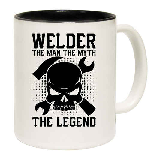 Welder The Man Myth Legend Skull - Funny Coffee Mug