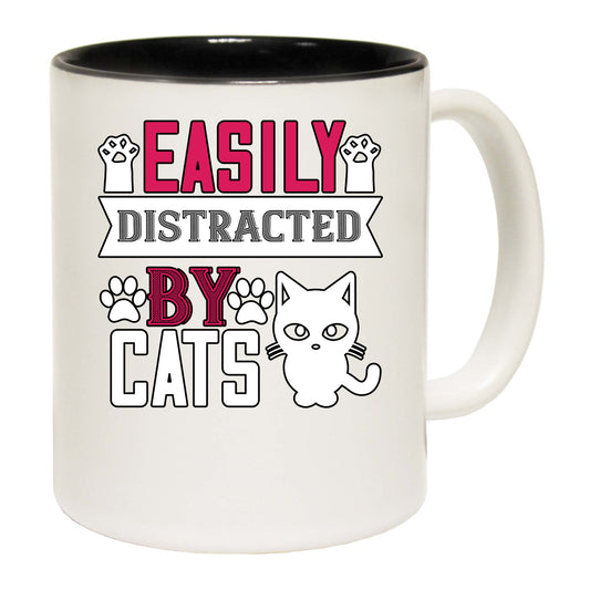 Cats Easily Distracted By Cats - Funny Coffee Mug