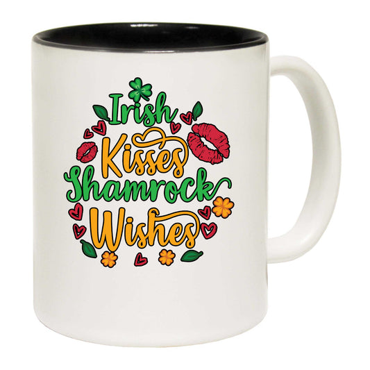 Irish Kisses Shamrock Wishes St Patricks Day Ireland - Funny Coffee Mug