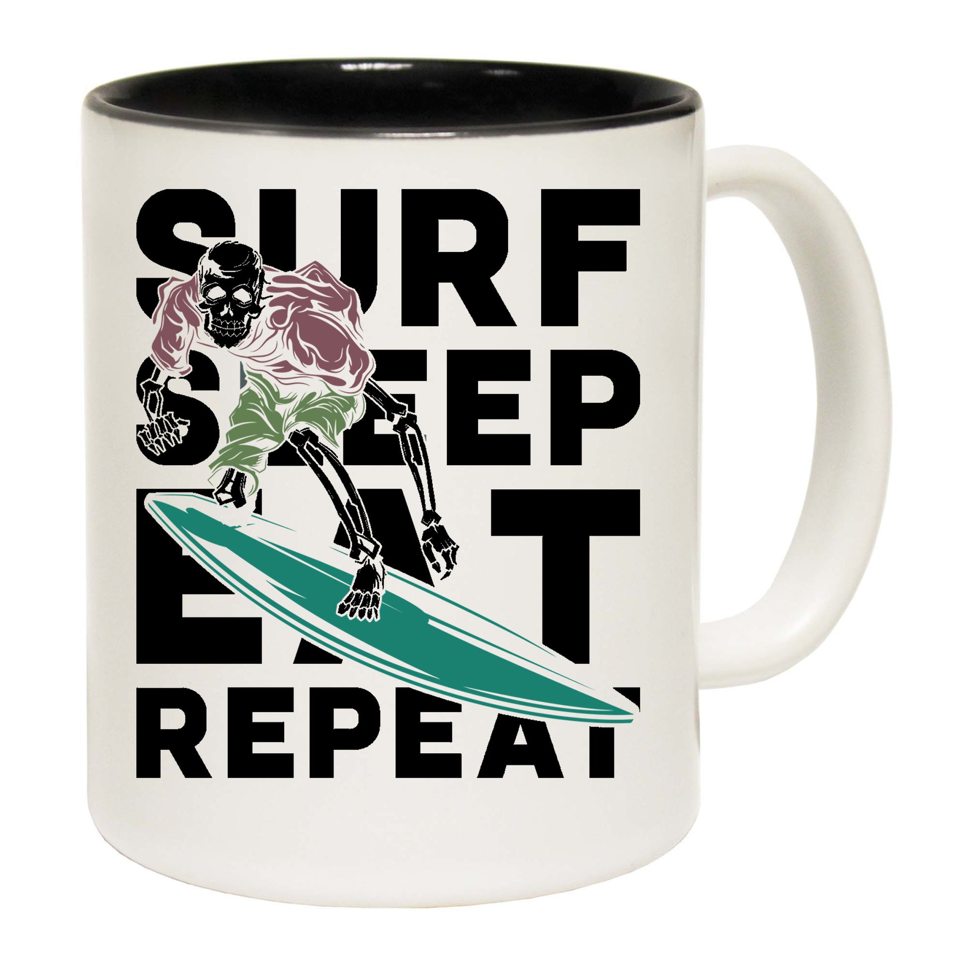 Surf Sleep Eat Repeat Surfing - Funny Coffee Mug