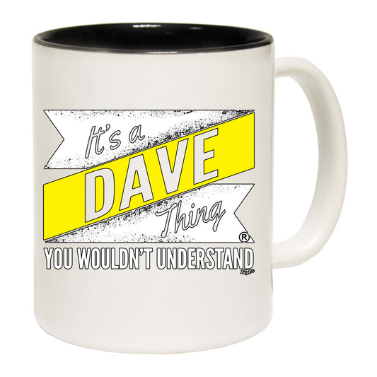 Dave V2 Surname Thing - Funny Coffee Mug