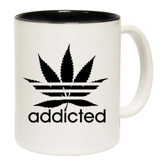 Addicted Weed Leaf - Funny Coffee Mug