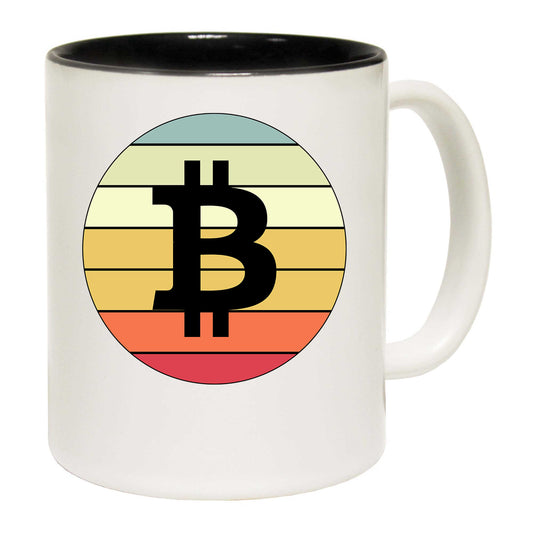 Bitcoin Vintage Sunset Cryptocurrency - Funny Coffee Mug