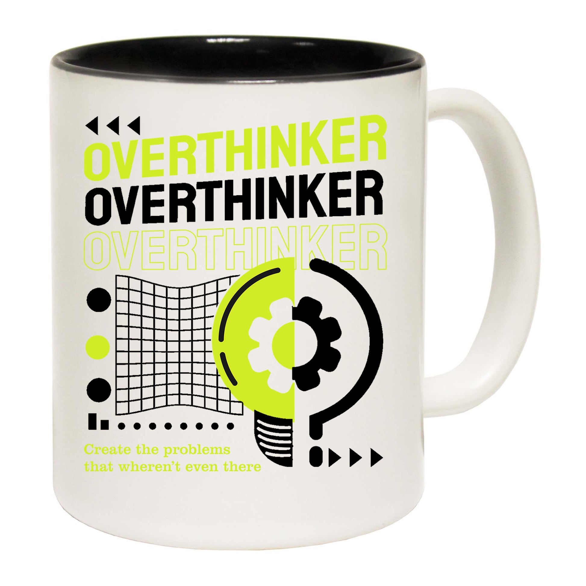 Overthinker Creating Problems Funny - Funny Coffee Mug