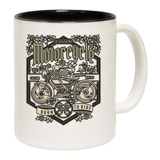 Custom Skull Motorcycle Motorbike - Funny Coffee Mug