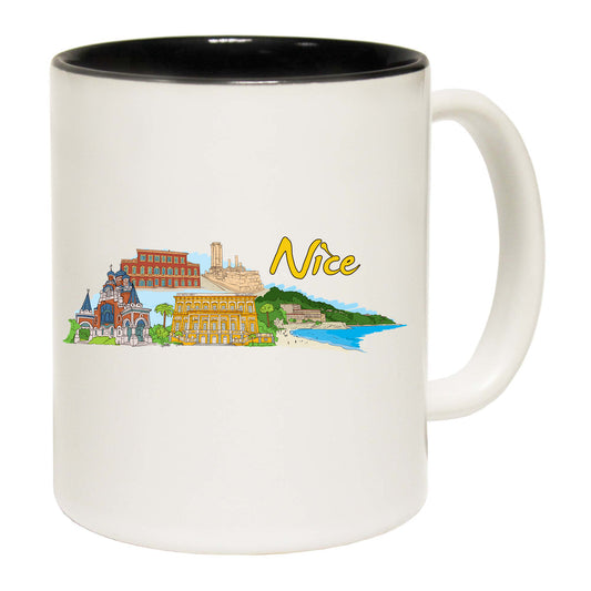 Nice France Country Flag Destination - Funny Coffee Mug