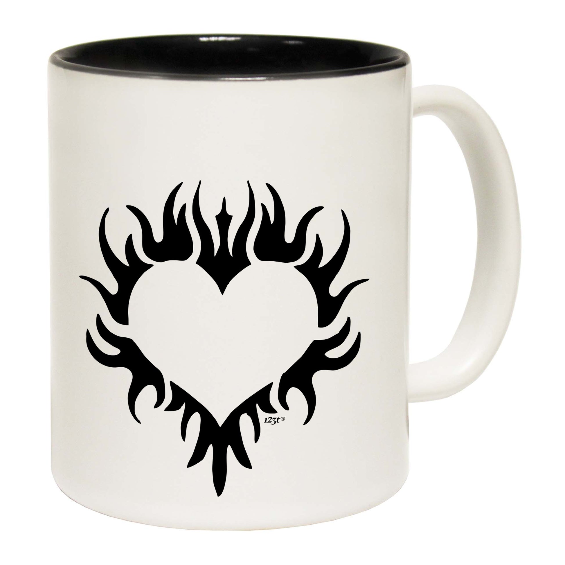 Flaming Heart - Funny Coffee Mug