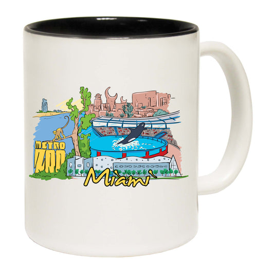 Miami South Florida Country Flag Destination - Funny Coffee Mug