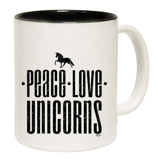 Peace Love Unicorn - Funny Coffee Mug