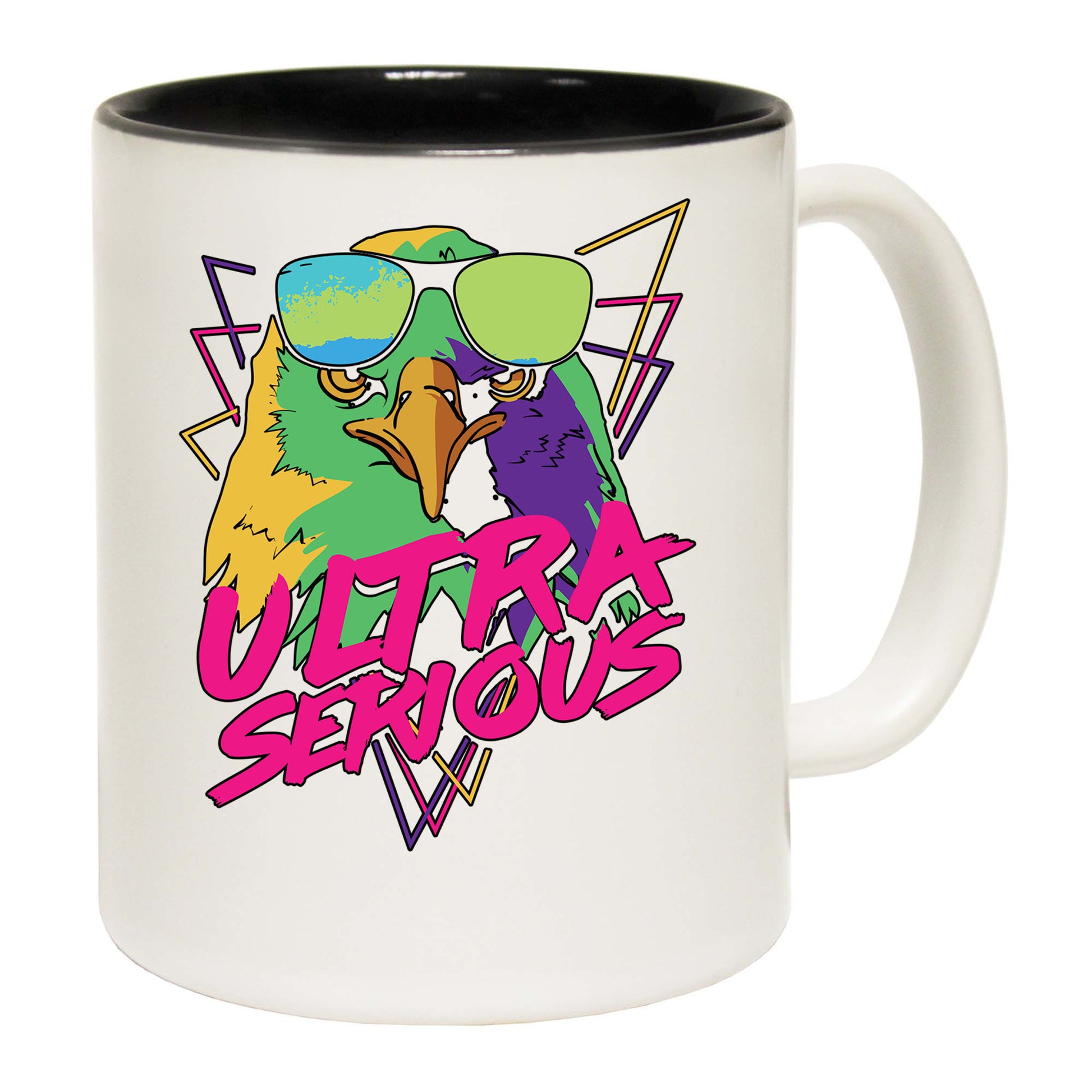 Ultra Serious Eagle Retro - Funny Coffee Mug