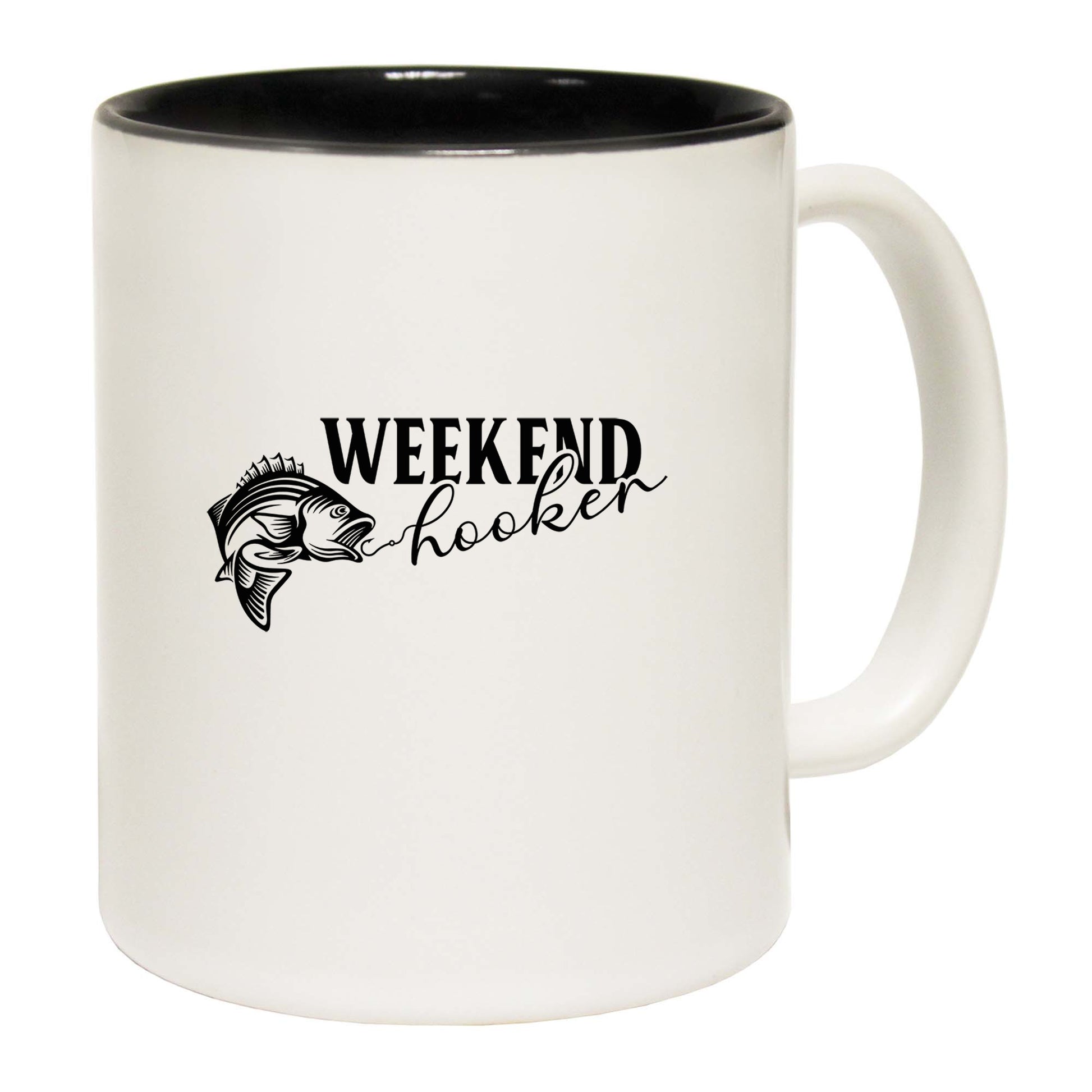 Weekend Hooker Fishing Angling Fish - Funny Coffee Mug