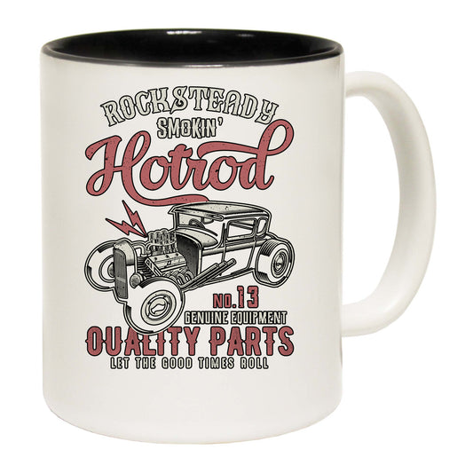 Rocksteady Smoking Hotrod Car Quality Parts - Funny Coffee Mug