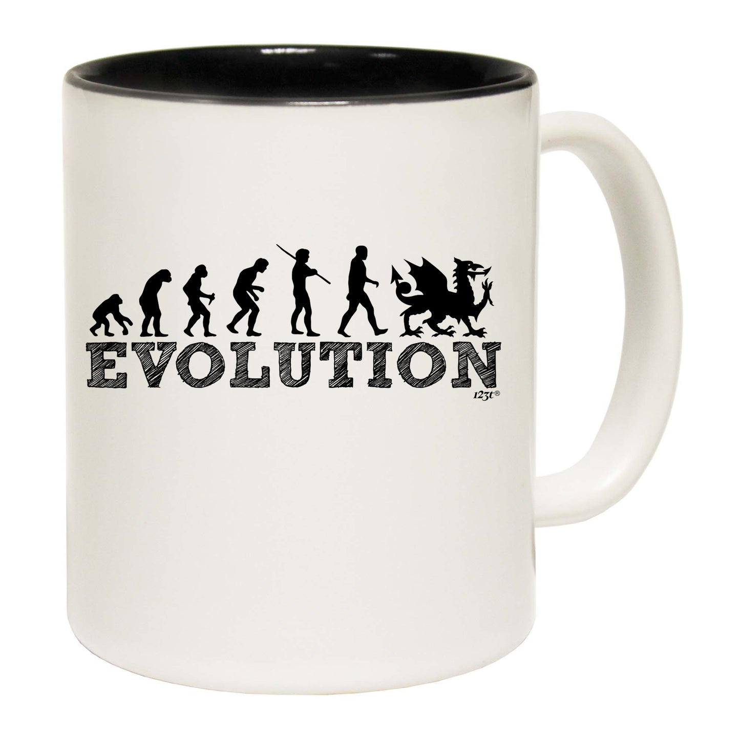 Evolution Welsh - Funny Coffee Mug