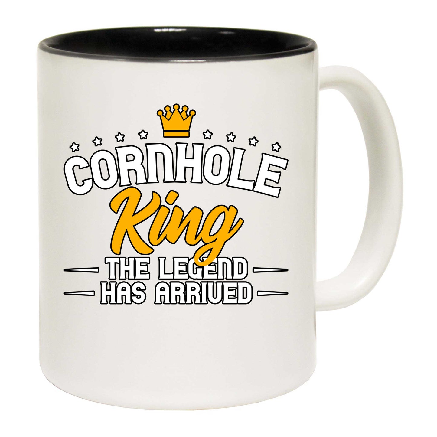 Cornhole King The Legend Has Arrived - Funny Coffee Mug