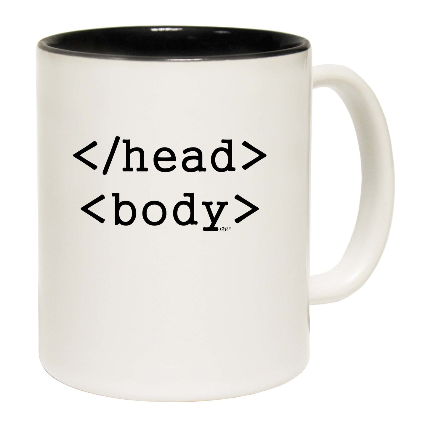 Head Body Code - Funny Coffee Mug