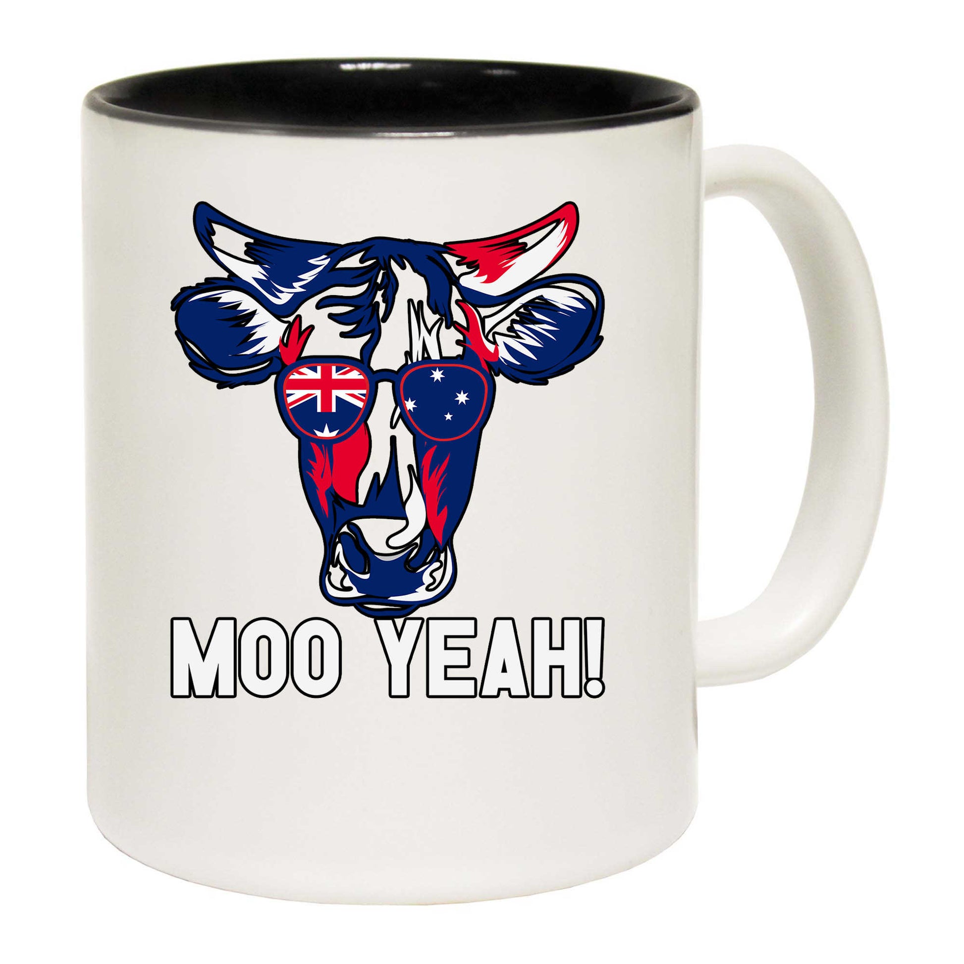 Australia Moo Yeah Flag Cow Day - Funny Coffee Mug