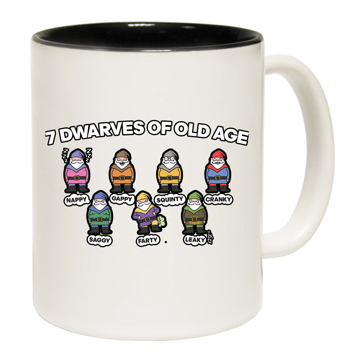 7 Dwarves Of Old Age - Funny Coffee Mug