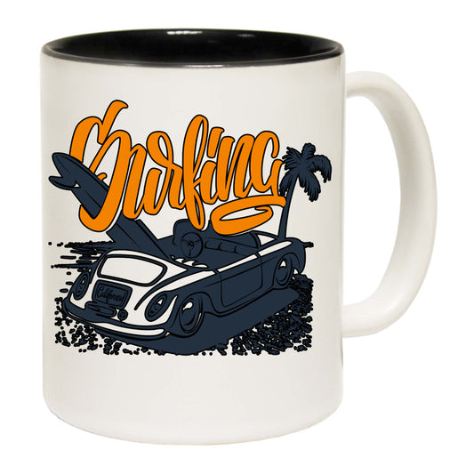 Surfing California Surf Car - Funny Coffee Mug