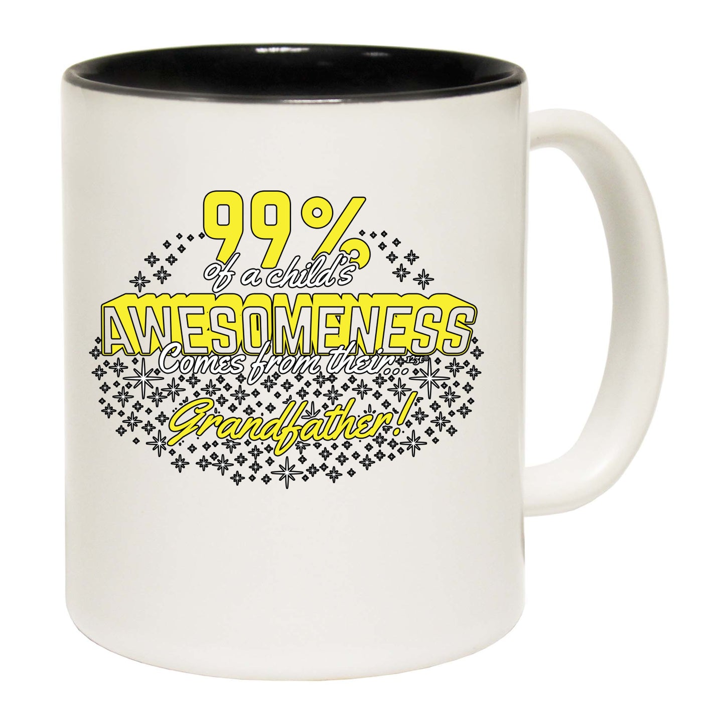 Grandfather 99 Percent Of Awesomeness Comes From - Funny Coffee Mug