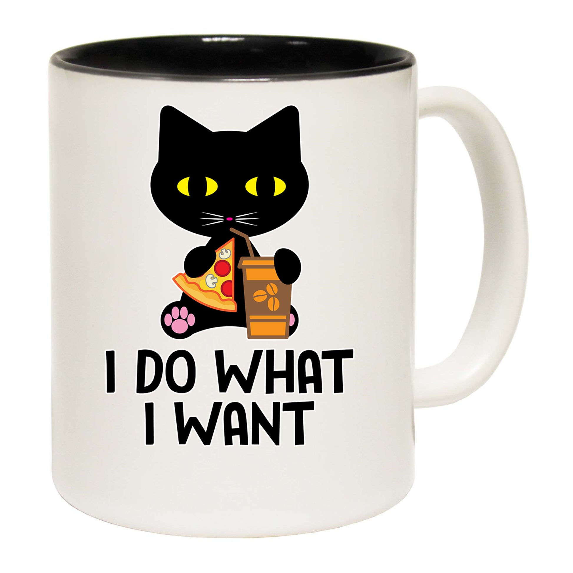 I Do What I Want Cat Kitten Pussy Cats - Funny Coffee Mug