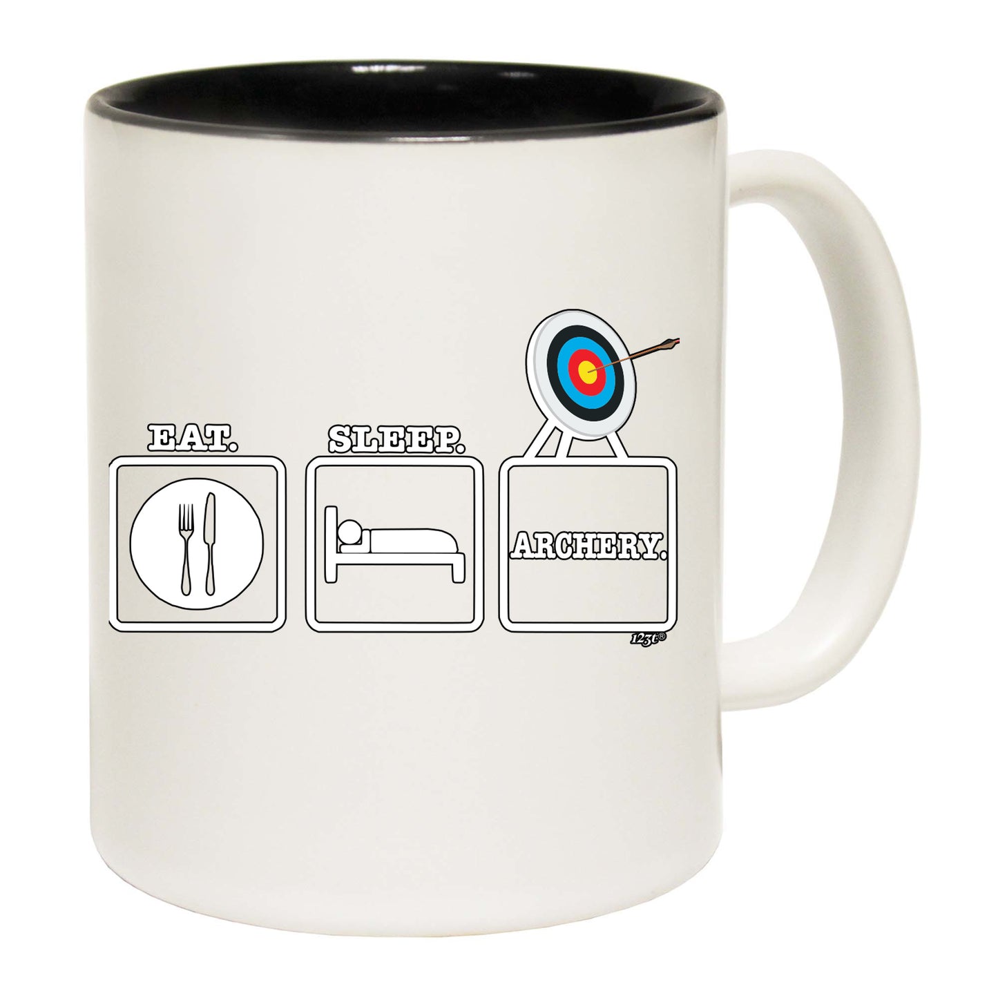 Eat Sleep Archery - Funny Coffee Mug