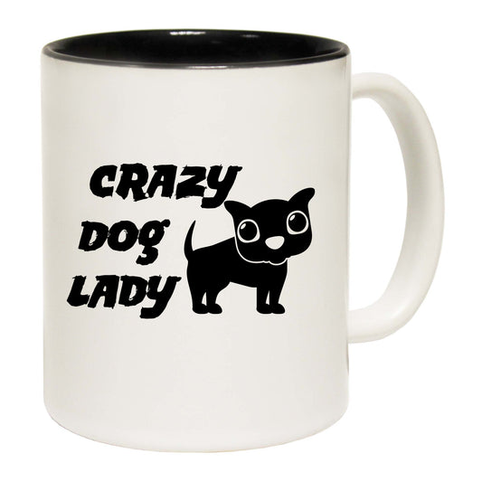 Crazy Dog Lady Black - Funny Coffee Mug