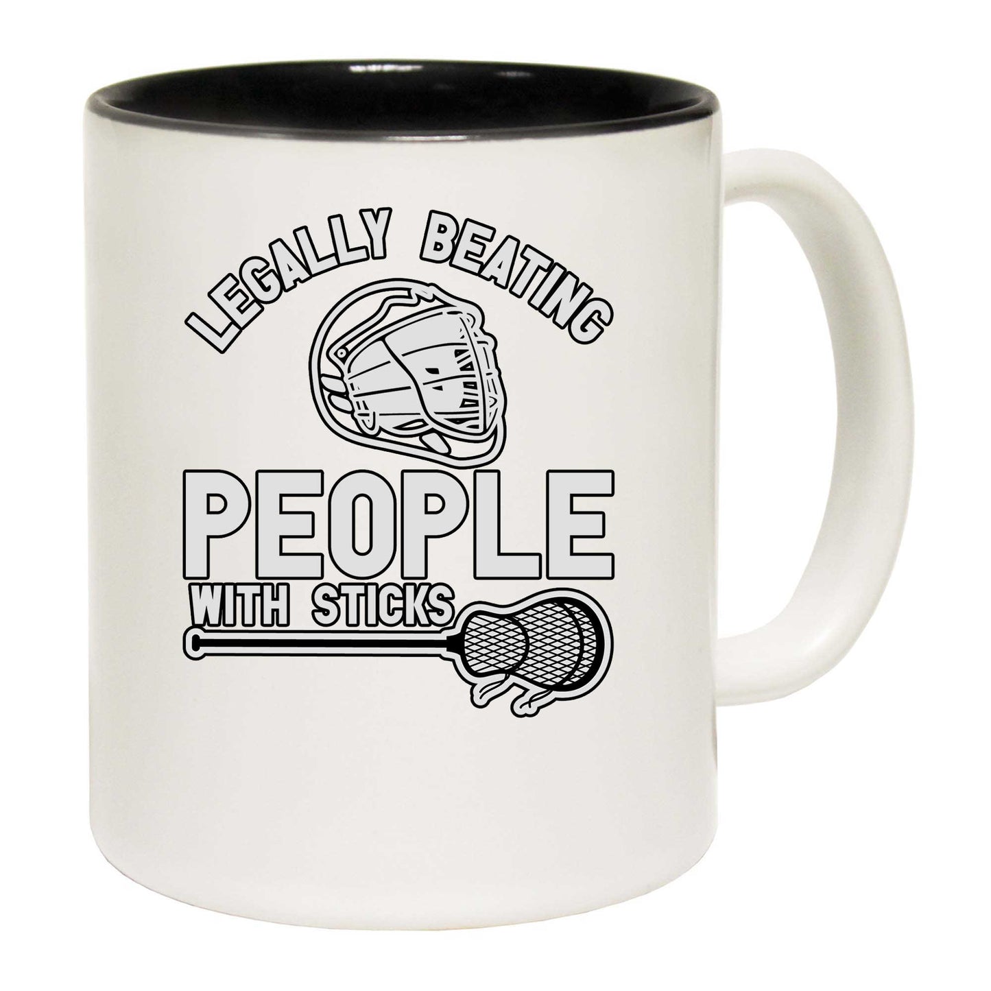 Legally Beating People With Sticks - Funny Coffee Mug