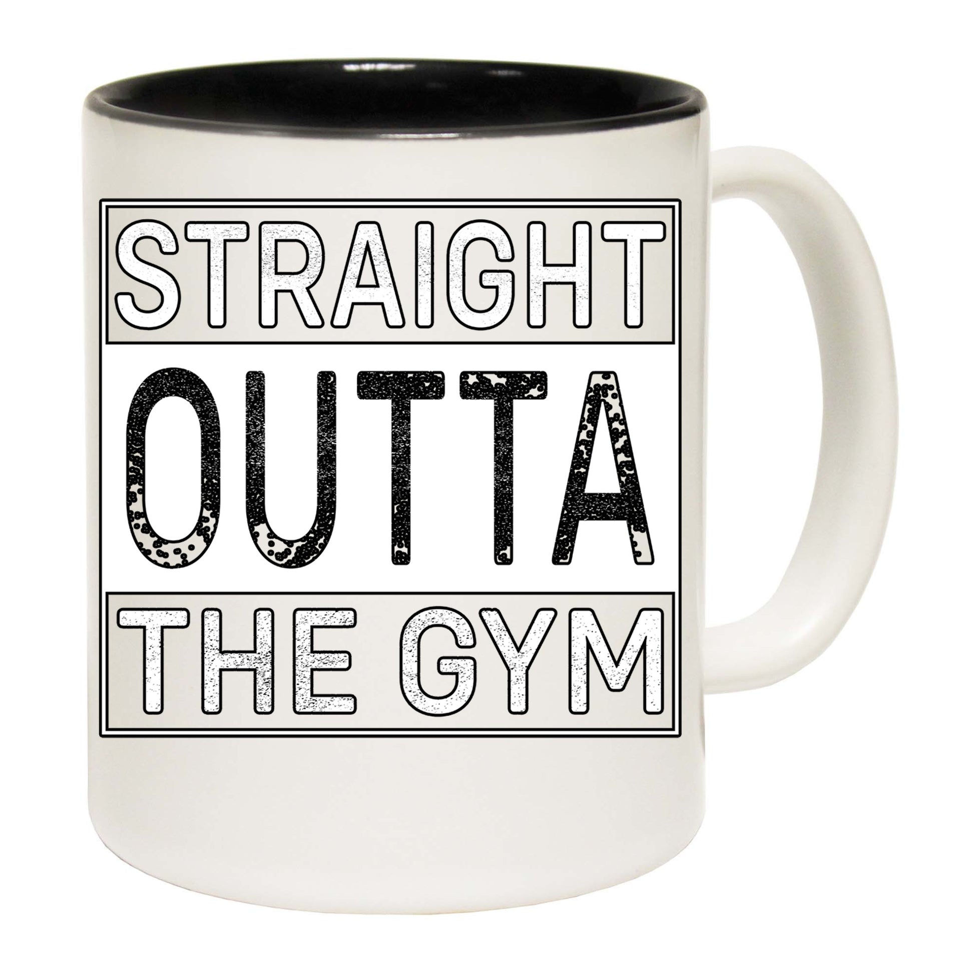 Straight Outta The Gym Bodybuilding Weights - Funny Coffee Mug