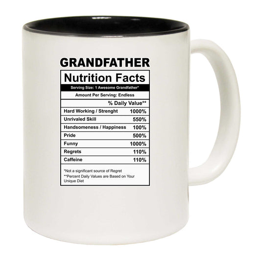 Grandfather Nutrition Facts - Funny Coffee Mug